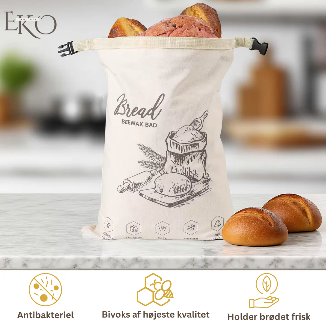 Økologisk bivoks brødpose – 100 % bomuld - Image 7